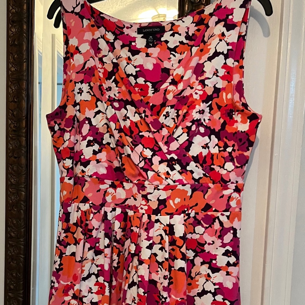 Land’s End floral Dress Med, Lands End Dress Spring, Summer Lands End Dress